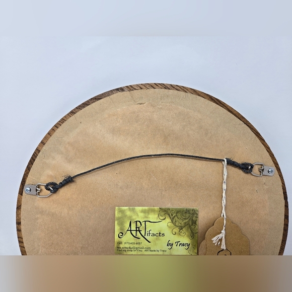 ARTifacts By Tracy Butterfly Flowers & Vines Art In Round Frame Nature Spring - Picture 6 of 11